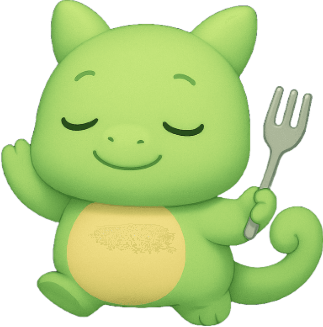 Happy Forki mascot welcoming you